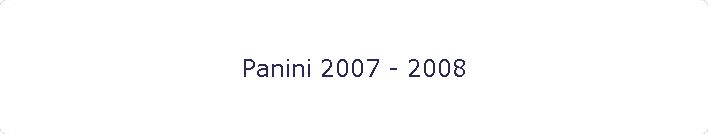 Panini 2007 - 2008